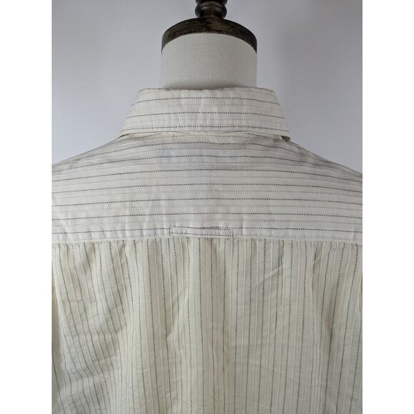 Counter Intelligence Men's L Shirt Button Up Long Sleeve Graphic Urban White Top - Picture 9 of 13